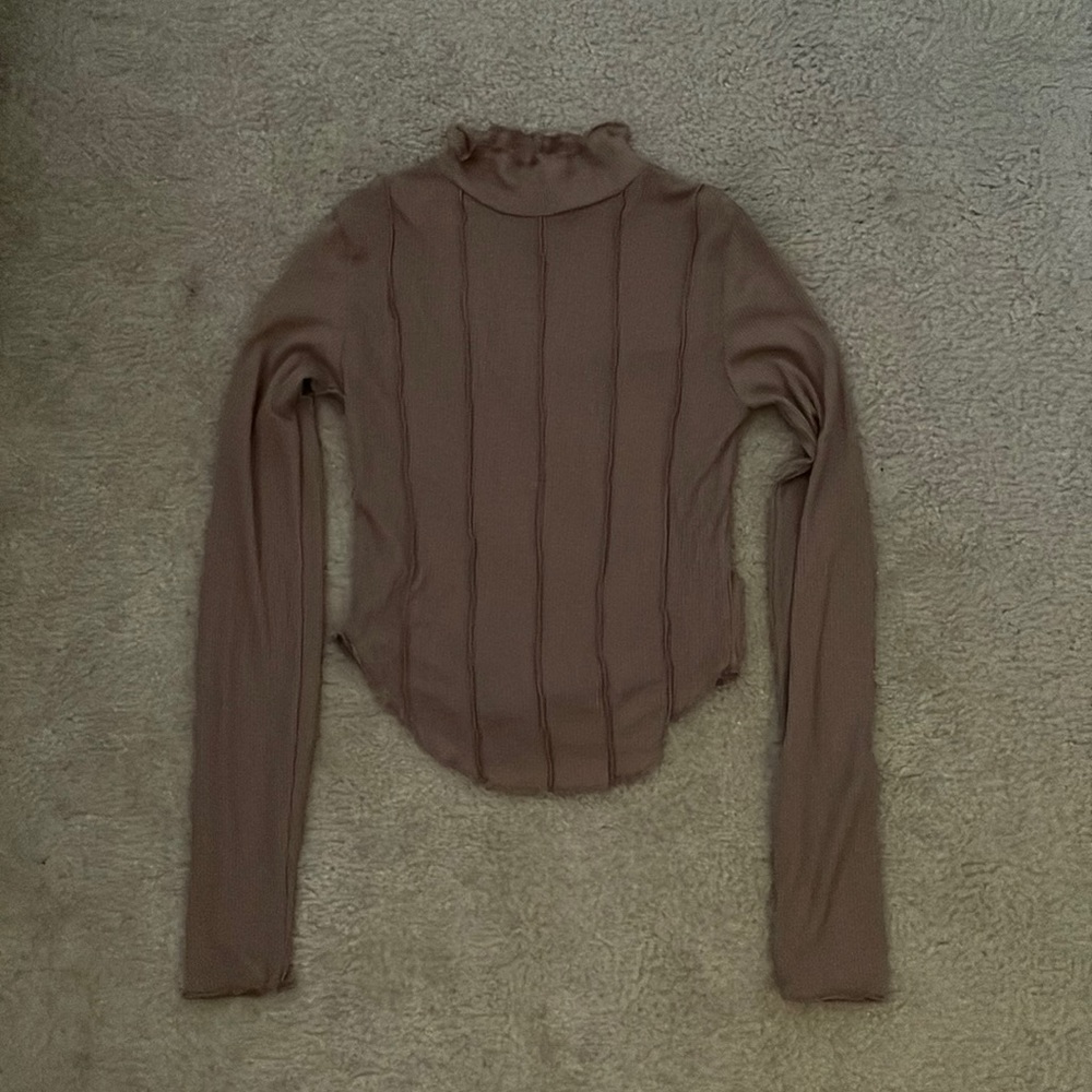 Forever 21 brown see-through shirt